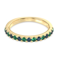 Half-Eternity Pave Milgrain Janu Band