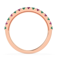 Half-Eternity Pave Milgrain Janu Band