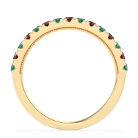 Half-Eternity Pave Milgrain Janu Band