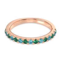 Half-Eternity Pave Milgrain Janu Band