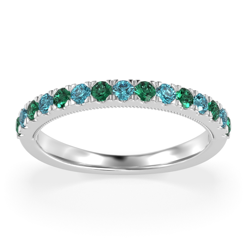 Half-Eternity Pave Milgrain Janu Band