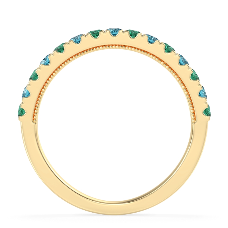 Half-Eternity Pave Milgrain Janu Band