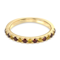 Half-Eternity Pave Milgrain Janu Band