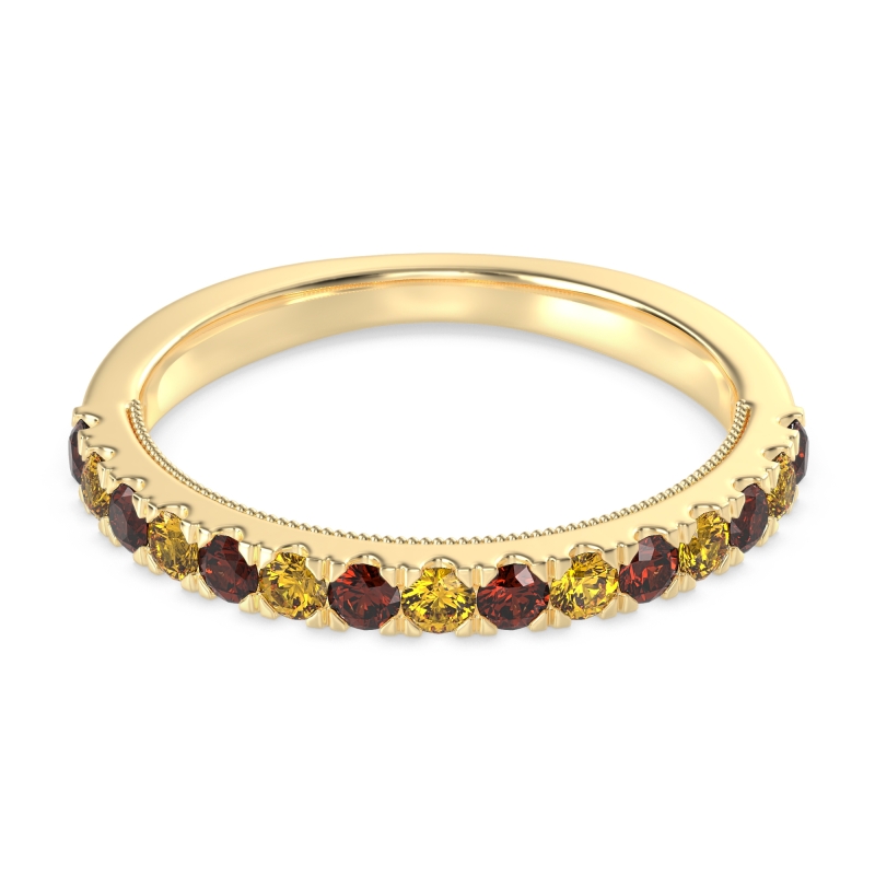 Half-Eternity Pave Milgrain Janu Band
