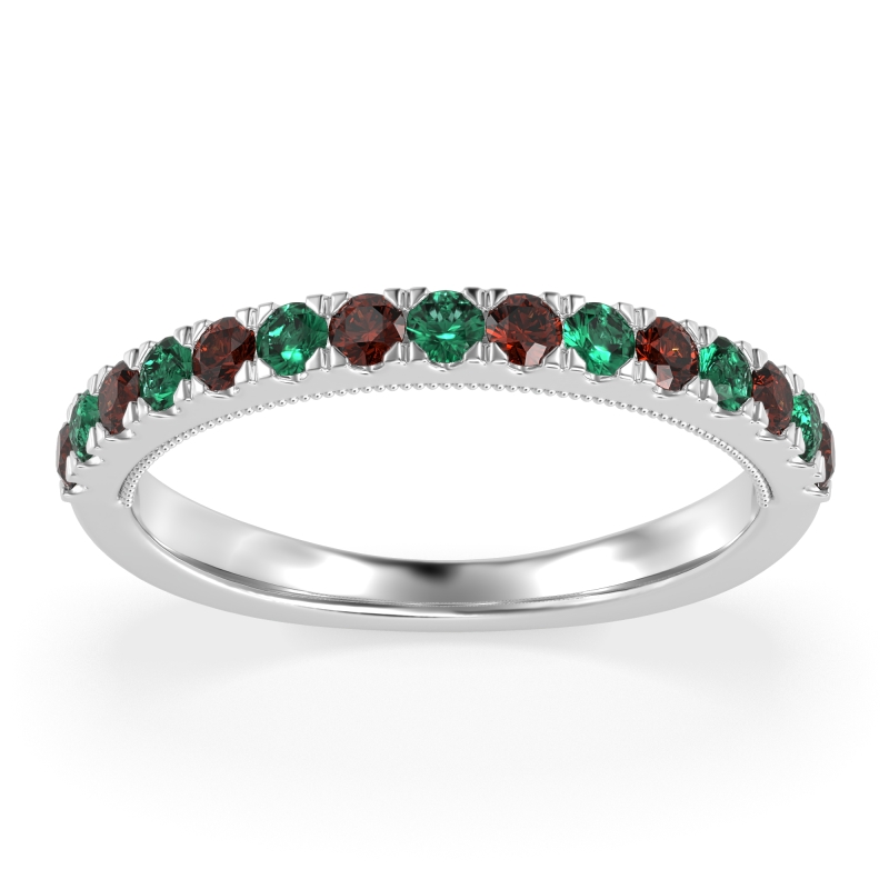 Half-Eternity Pave Milgrain Janu Band