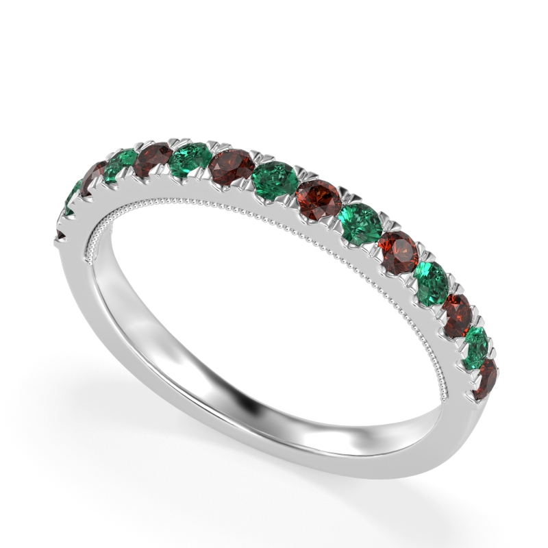 Half-Eternity Pave Milgrain Janu Band