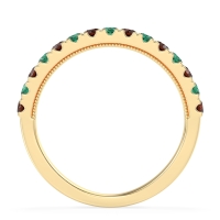 Half-Eternity Pave Milgrain Janu Band