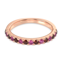 Half-Eternity Pave Milgrain Janu Band