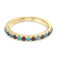 Half-Eternity Pave Milgrain Janu Band