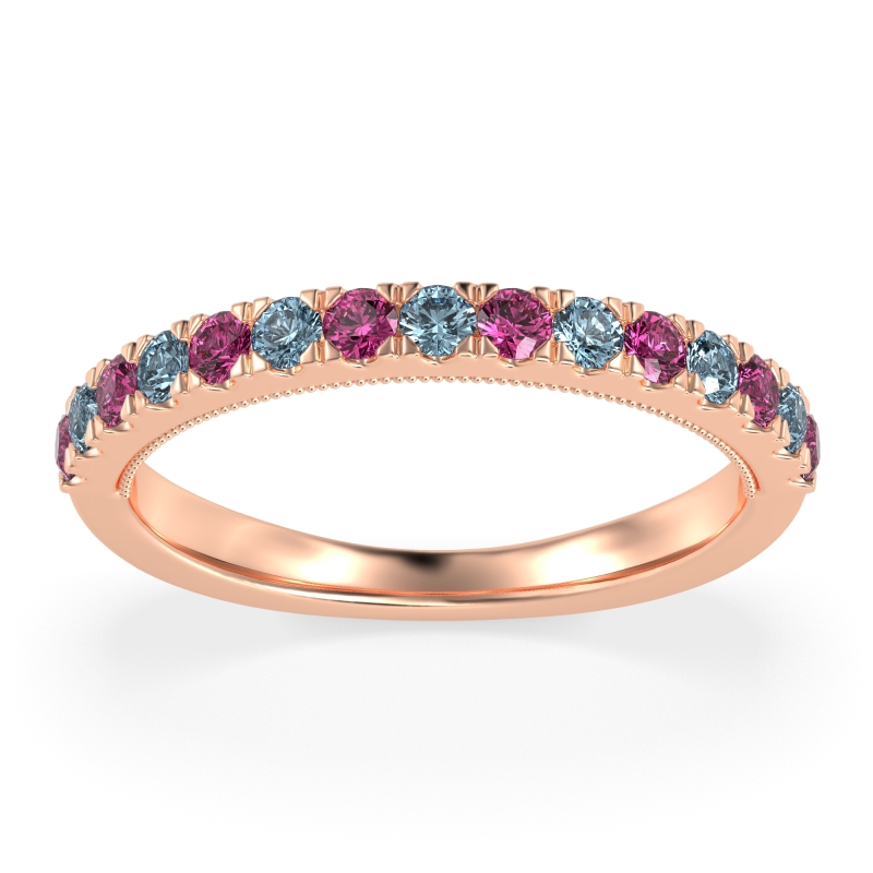 Half-Eternity Pave Milgrain Janu Band