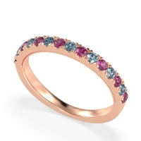 Half-Eternity Pave Milgrain Janu Band