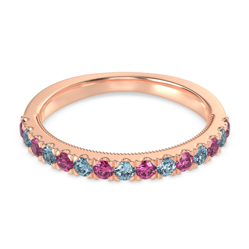 Half-Eternity Pave Milgrain Janu Band