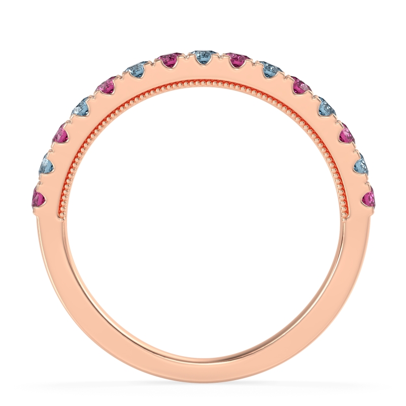 Half-Eternity Pave Milgrain Janu Band