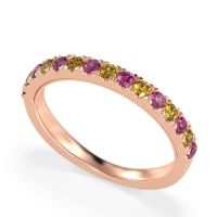 Half-Eternity Pave Milgrain Janu Band
