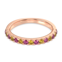 Half-Eternity Pave Milgrain Janu Band