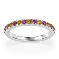 Half-Eternity Pave Milgrain Janu Band