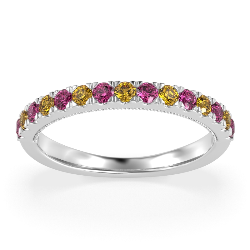 Half-Eternity Pave Milgrain Janu Band