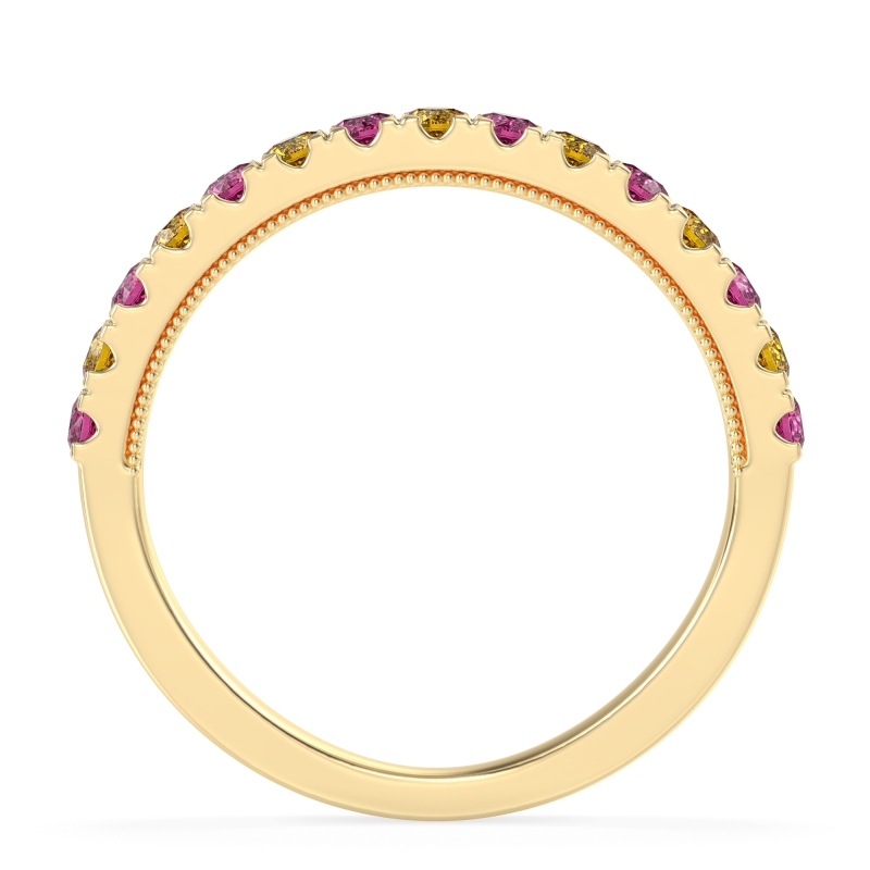 Half-Eternity Pave Milgrain Janu Band