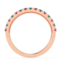 Half-Eternity Pave Milgrain Janu Band