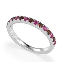Half-Eternity Pave Milgrain Janu Band