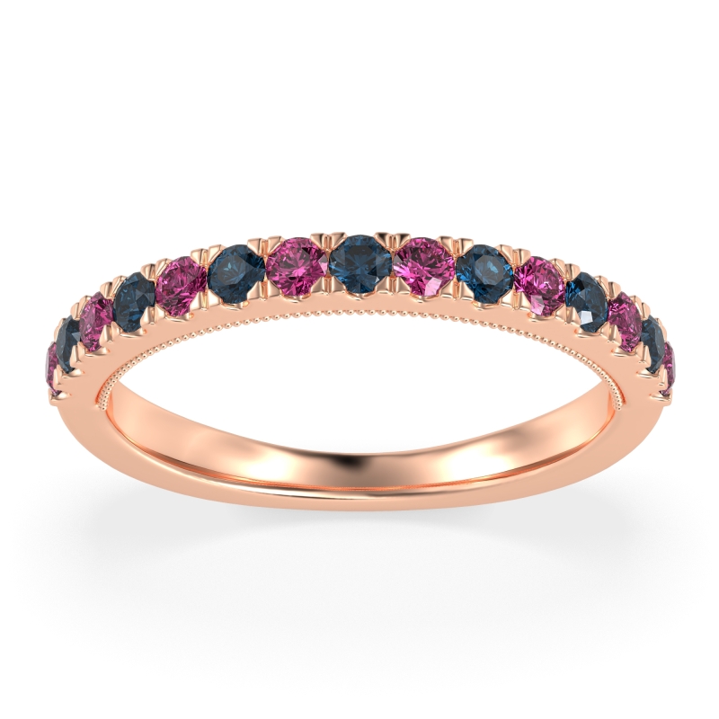 Half-Eternity Pave Milgrain Janu Band