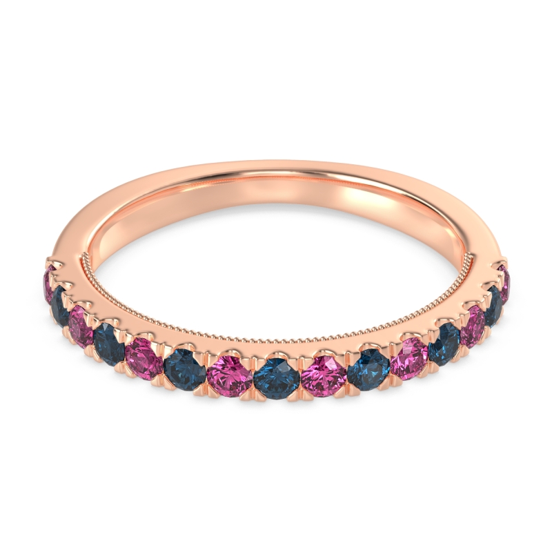 Half-Eternity Pave Milgrain Janu Band