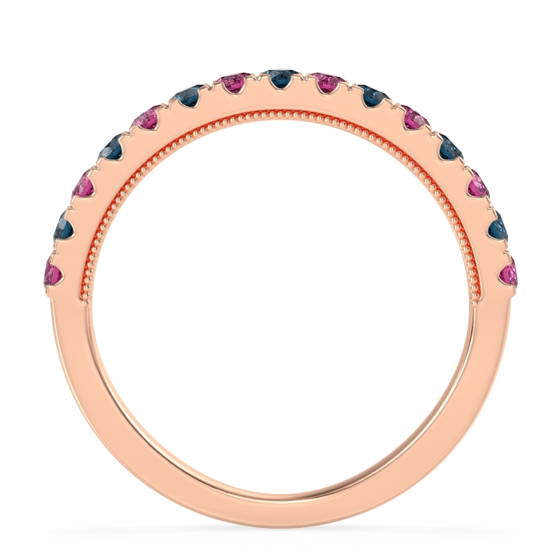 Half-Eternity Pave Milgrain Janu Band