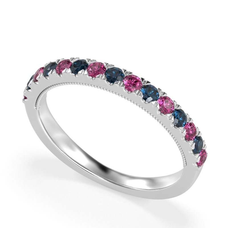 Half-Eternity Pave Milgrain Janu Band