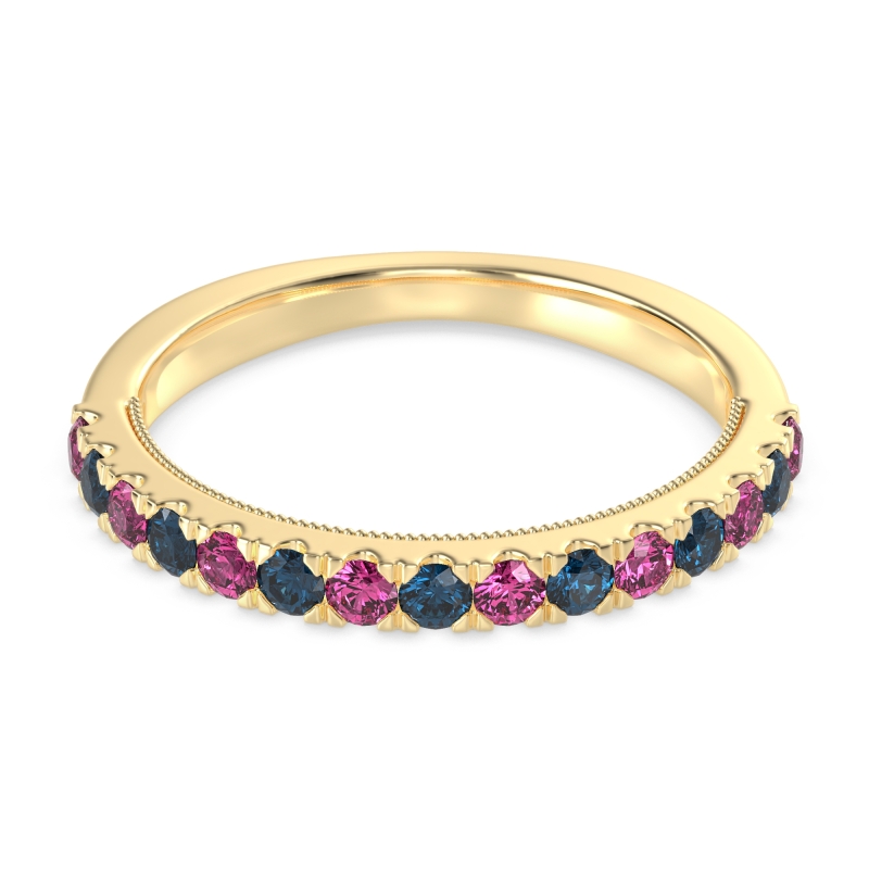 Half-Eternity Pave Milgrain Janu Band