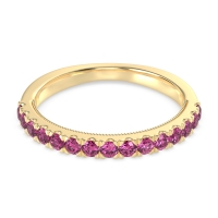 Half-Eternity Pave Milgrain Janu Band