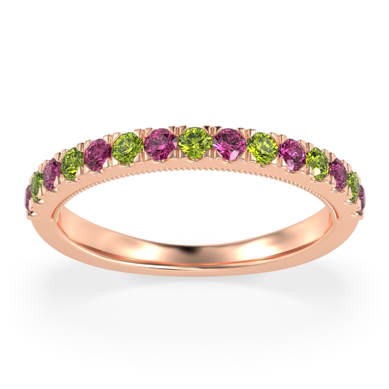 Half-Eternity Pave Milgrain Janu Band