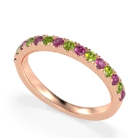 Half-Eternity Pave Milgrain Janu Band