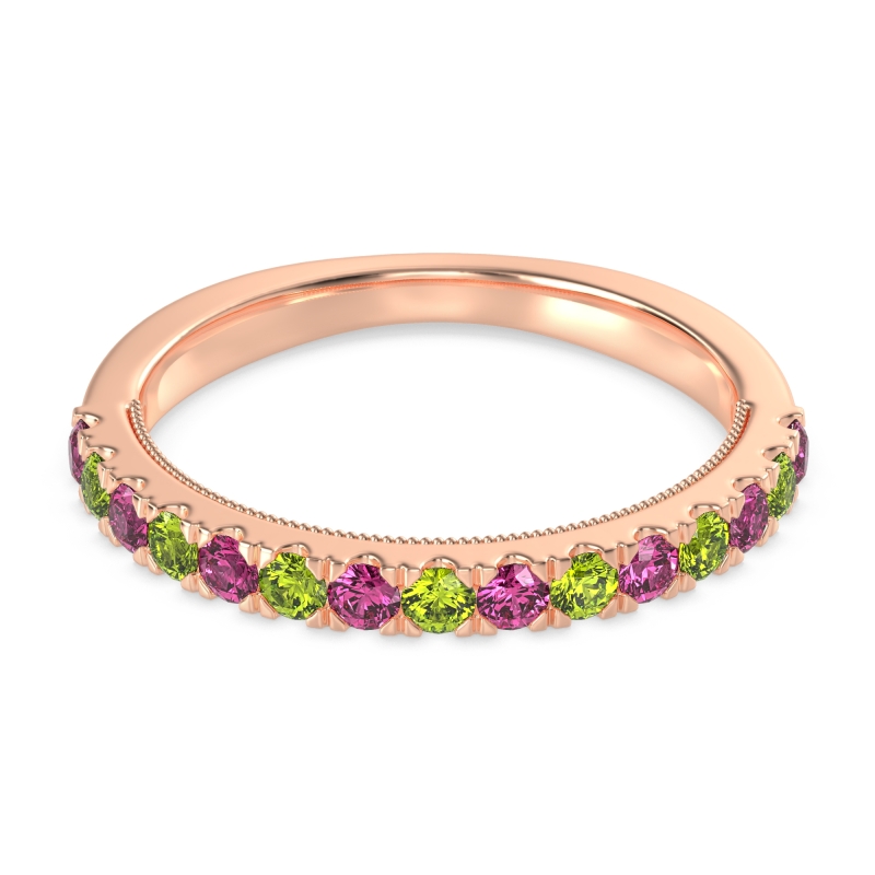 Half-Eternity Pave Milgrain Janu Band