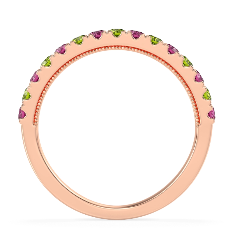 Half-Eternity Pave Milgrain Janu Band
