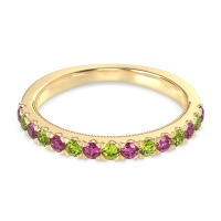 Half-Eternity Pave Milgrain Janu Band