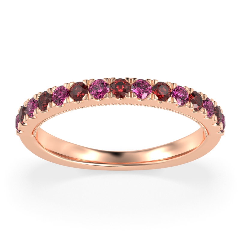 Half-Eternity Pave Milgrain Janu Band