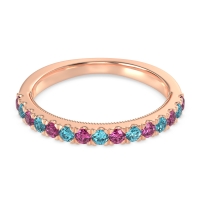 Half-Eternity Pave Milgrain Janu Band