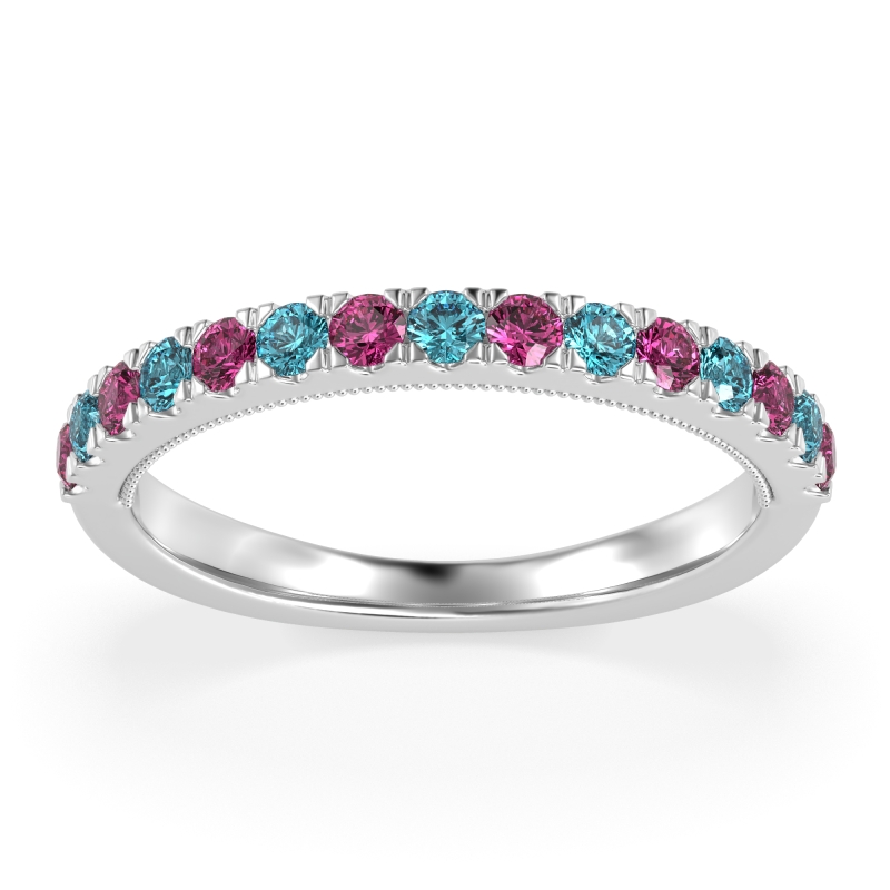 Half-Eternity Pave Milgrain Janu Band