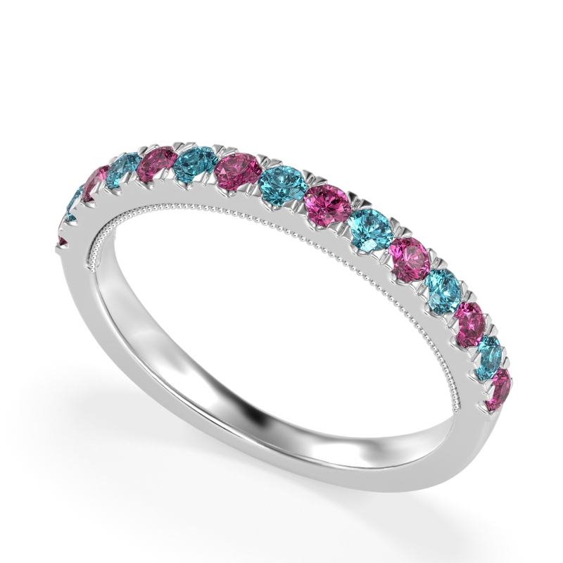 Half-Eternity Pave Milgrain Janu Band