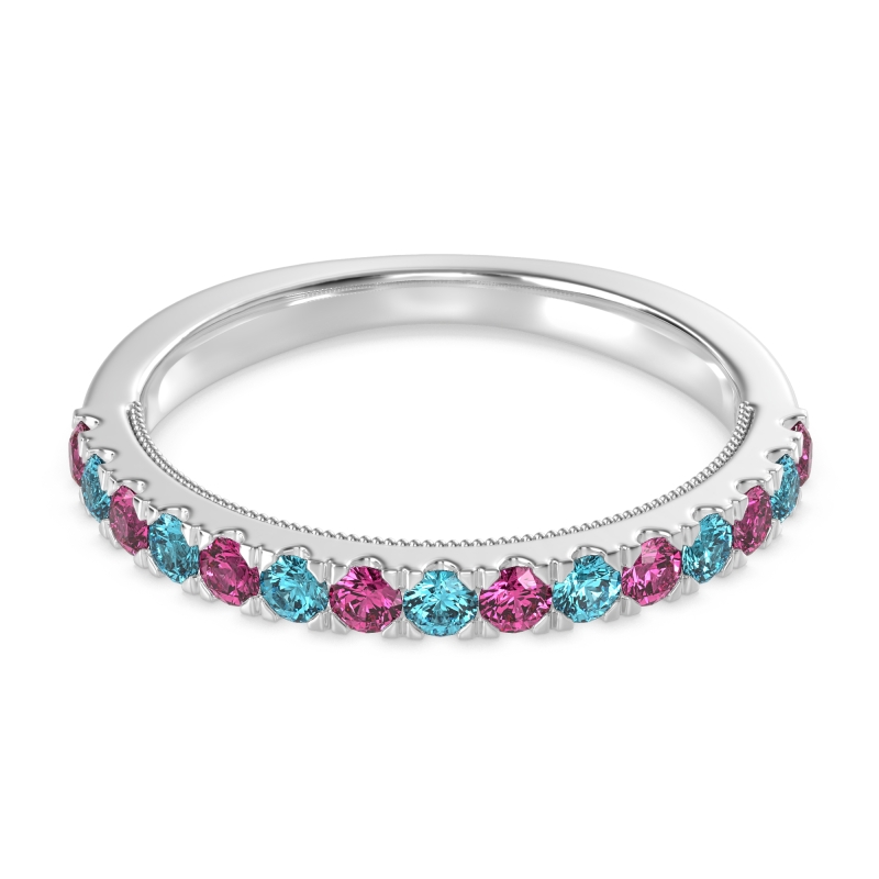 Half-Eternity Pave Milgrain Janu Band