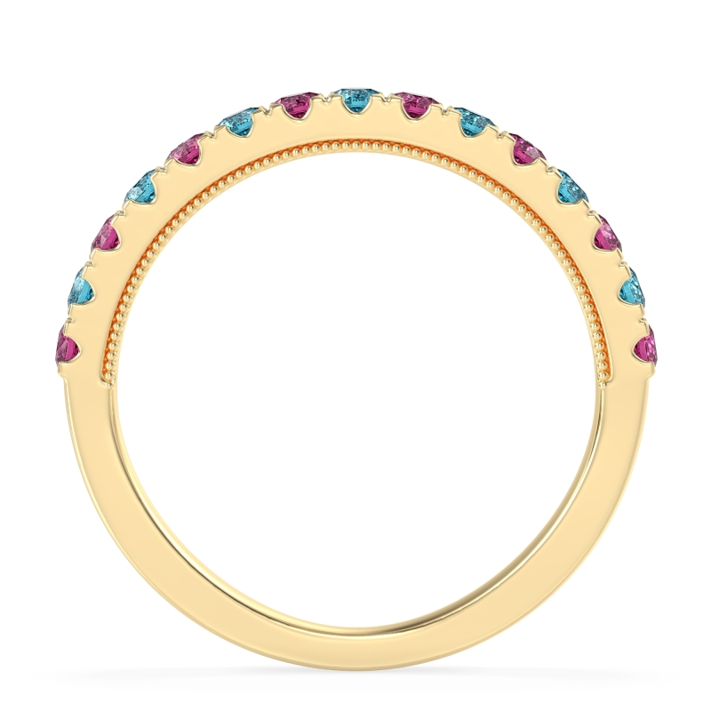 Half-Eternity Pave Milgrain Janu Band