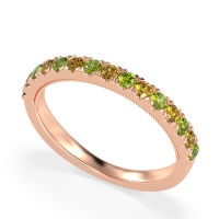 Half-Eternity Pave Milgrain Janu Band