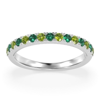 Half-Eternity Pave Milgrain Janu Band