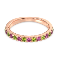 Half-Eternity Pave Milgrain Janu Band