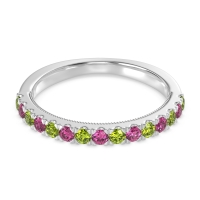 Half-Eternity Pave Milgrain Janu Band