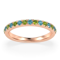 Half-Eternity Pave Milgrain Janu Band