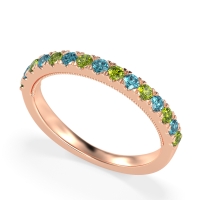 Half-Eternity Pave Milgrain Janu Band