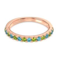 Half-Eternity Pave Milgrain Janu Band