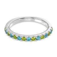 Half-Eternity Pave Milgrain Janu Band