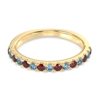 Half-Eternity Pave Milgrain Janu Band